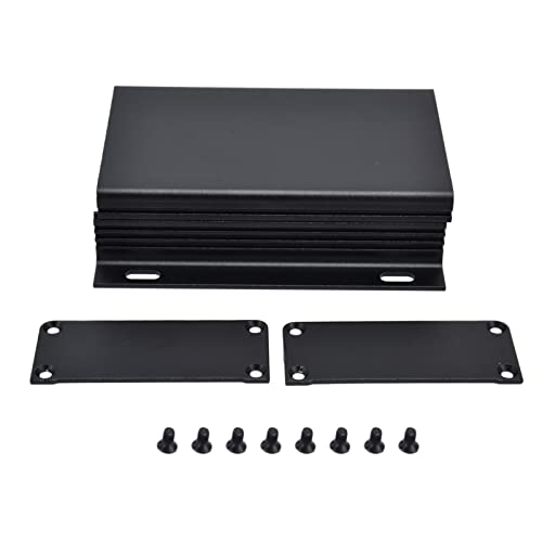 Aluminiumlegierung Elektrische Box -Projekthülle Split -Gehäuse 25x84x100 mm mattes Schwarz + Teller für Industriegeräte von outdoorm