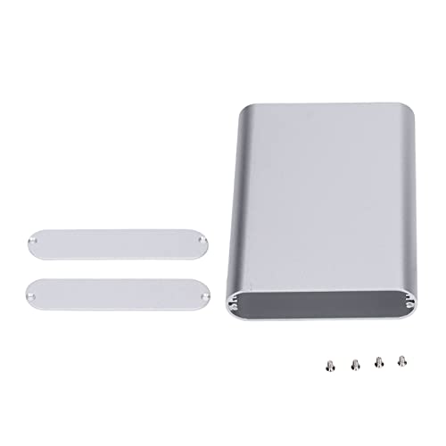 Aluminiumlegierung Projektbox Matt Silber Sandstrahl Oxidationsschaltplatine PCB Kabelverdrahtung wasserdichte Dichtungen Einfacher Schraubenbaugruppe Stromverstärker Decoder von outdoorm