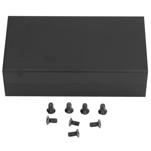 Aluminiumlegierung elektrischer Box -Leistungsverstärker Projekt Hülle Split 58x110x200mm mattes Schwarz von outdoorm