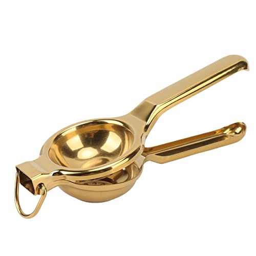 Edelstahl Ergonomische Zitronen -Squeezer -Handbuch Presse Juicer effizient für die Küche (Gold) von outdoorm