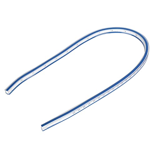 Flexible Kurvenurlurer Kunststoff metrisch Maßstab Weichmesswerkzeug Zeichnen Nähen Holzhandwerksprojekte Haushalt (50 cm Serpentinen Herrscher) von outdoorm