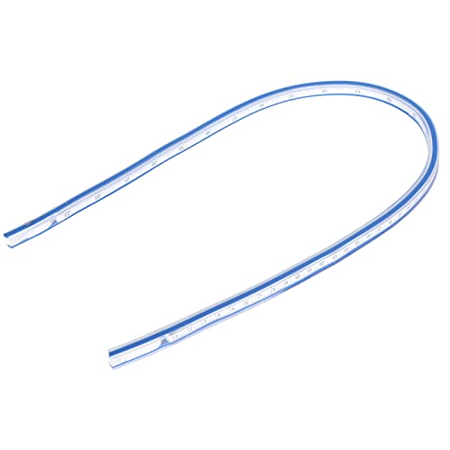 Flexible Kurvenurlurer Kunststoff metrisch Maßstab Weichmesswerkzeug Zeichnen Nähen Holzhandwerksprojekte Haushalt (60 cm Serpentinen Herrscher) von outdoorm