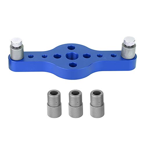 Hole Punch Locator Aluminiumlegierer Puncher DIY Holzbearbeitungswerkzeug mit 3pcs Drill -Buchse (Blau) von outdoorm