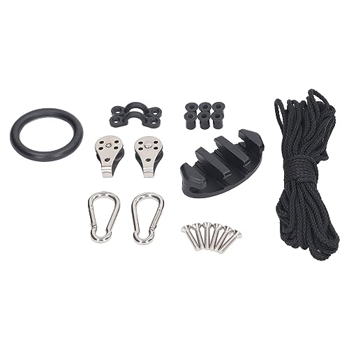Kajak -Anker -Seil -Kit Nylon Ring Stahl Kajak Boot Anker Line Fischereicamping von outdoorm