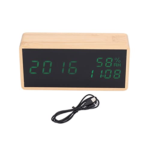 LED Digital Clock Sound Control Wecker Verstellbarer Helligkeit Moderne Smart Clock für Home Office Decor von outdoorm