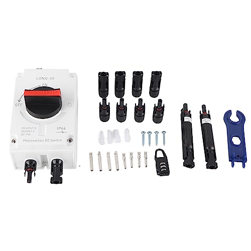 Photovoltaic DC Isolator Solar Switch IP66 wasserdicht für solarbetriebene RV 1200V DC 32A 4p (Sicherungsprozess) von outdoorm