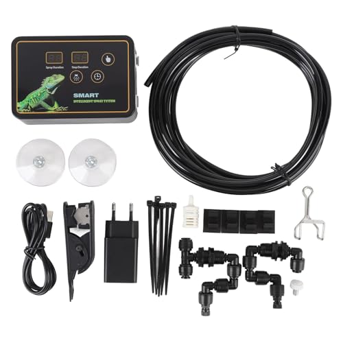 Regenwald -Tank -Timer -Nebelsystem Stille Touch Control Automatic Reptile Mister mit Timer 360 ° Verstellbare Düsen DC 5V von outdoorm