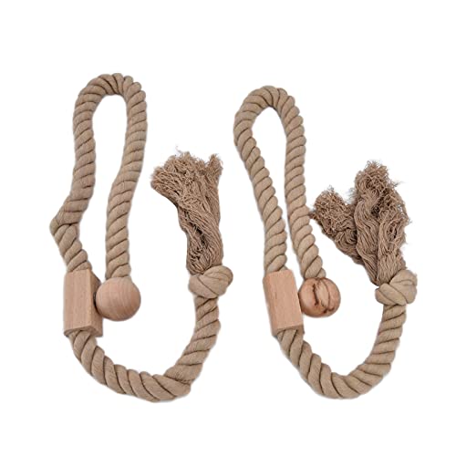 Vorhang Tieback Cotton Holdback Seil Magnetische Schnur elegantes für Heim Wohnzimmer Schlafzimmer Büro Cafe Kinderzimmer Zimmer (Dunkel) von outdoorm