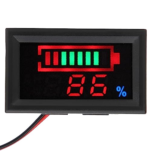 YB27ve Electric Car Digitale LED -LED -Spannung und Elektrizität Dual -Meter Tester Batterie -Leistungsspannungsmessgerät (Lithiumbatterie 24 V) von outdoorm