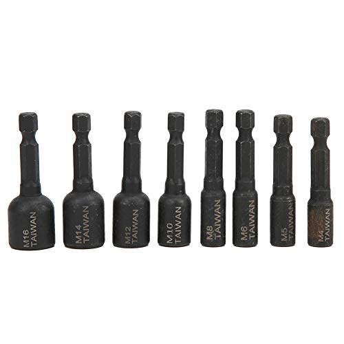 outdoorm 8pcs Tap Sockel hohe Härtelegierung Legierungsstahl 1/4 Hex Shank Luftrrei -Zubehör von outdoorm