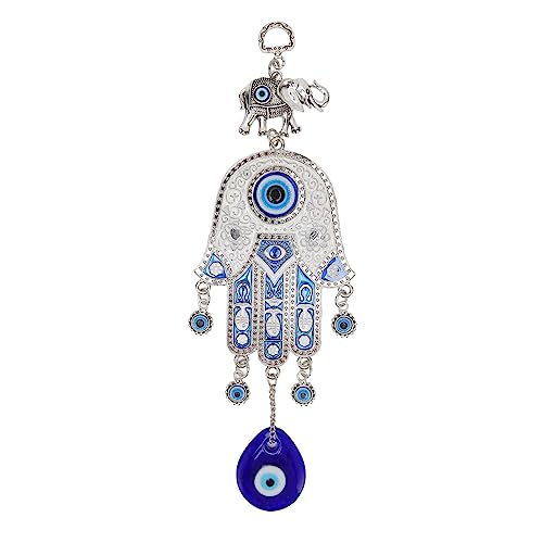 outdoorm Blue Eye Hand Amulet Protection Ornament für Autospiegel Dekor Flur von outdoorm