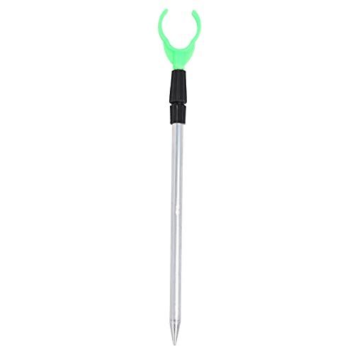 outdoorm Fischereistabhalterung dehnbares Aluminium tragbarer Fischpol Bodenhalter Teleskope Tool Ruhe für Bankfischen (50 cm) von outdoorm