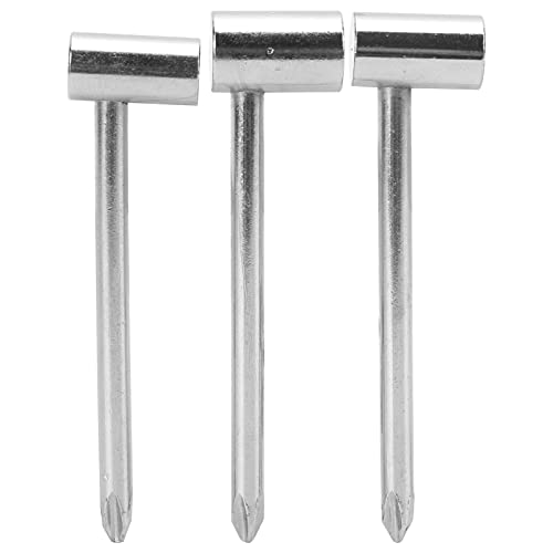 outdoorm Guitar Hex -Schraubenschlüssel -Set -Stange -Instrument -Werkzeuganpassung DIY Kit für Taylor PRS Jackson Ibanez Elektrische Akustikgitarren (Silber 6,35 mm+7 mm+8mm drei Sätze) von outdoorm