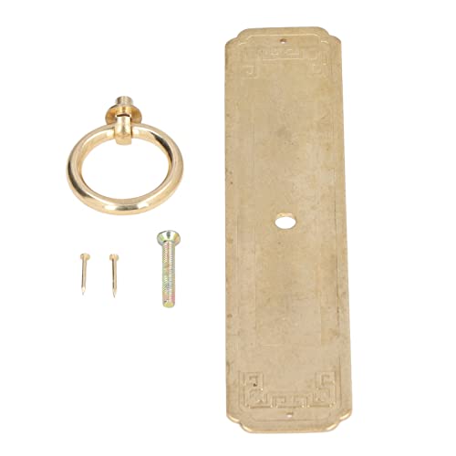 outdoorm Kabinettstür -Handle chinesische Möbel Antiquitätenmuster reiner Kupfer Schranktüren Fenster Retro -Griff für Wohnkultur (16 cm langes Messing -Schraubenfixierungsmodell) von outdoorm