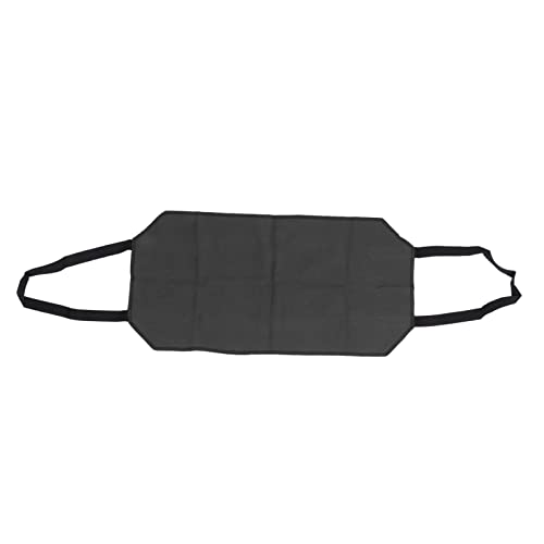 outdoorm Leinwand Brennholzträger Blockbeutel tragbarer robuster Kleidung große Innenkaminhalter in Innenräumen (Schwarz) von outdoorm