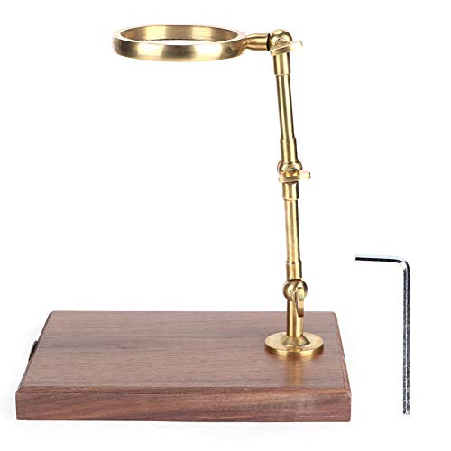 outdoorm Messing Kaffeefilter Tasse Halter Filter Rack Stand Regal mit Holzbasis verstellbare Höhe für Hausmilchtee Shop von outdoorm