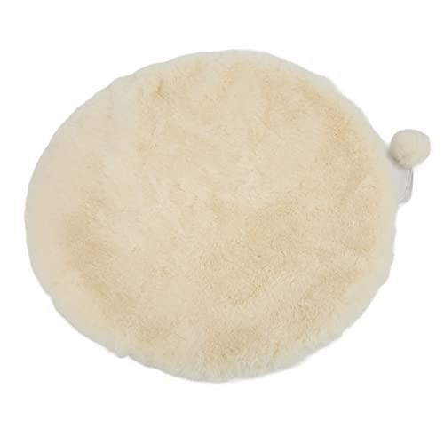 outdoorm Runde Haustiermatte warme bequeme runde Haustierbettmatte mit kleinem Ball für Innen im Freien im Freien (Käse weiß) von outdoorm