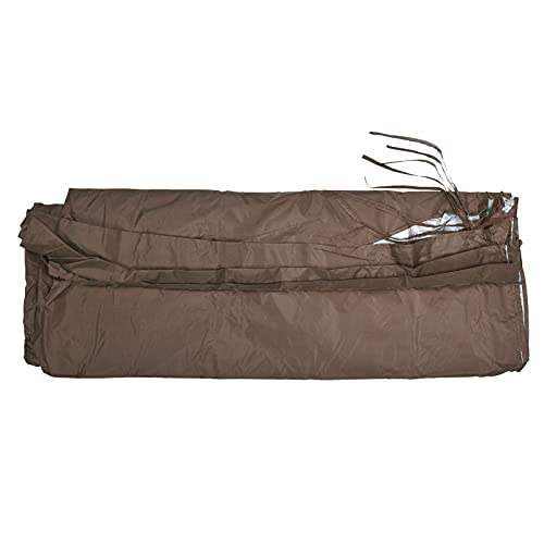outdoorm Sonnenschattentuch wasserdicht im Freien Möbel Sonnenschatten UV Schutz Stoff Terrasse Garten Schatten Cover Pavillon Yard Terrace Innenhof (Braun) von outdoorm