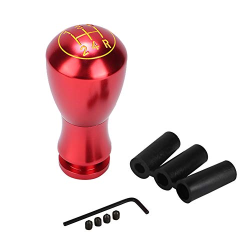 outdoorm Universeller 5 -Speed ​​-Auto Auto Manual Manual Automatic Getriebeschaltknauf für verbesserte Steuerung und Stil (Rot) von outdoorm