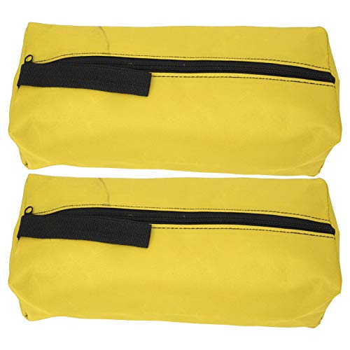 outdoorm Werkzeugtasche Polyester Handwerkzeug Organizer Reißverschluss Außenbeutel für Schraubenzieher Zwei Stücke 30 x 10 x 10 cm Leicht leicht zu tragen Garagenküche (Gelb) von outdoorm