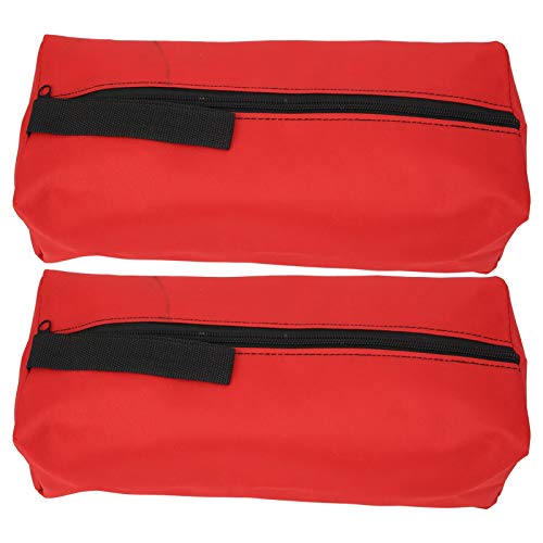 outdoorm Werkzeugtasche Polyester Handwerkzeug Organizer Reißverschluss Außenbeutel für Schraubenzieher Zwei Stücke 30 x 10 x 10 cm Leicht leicht zu tragen Garagenküche (Rot) von outdoorm