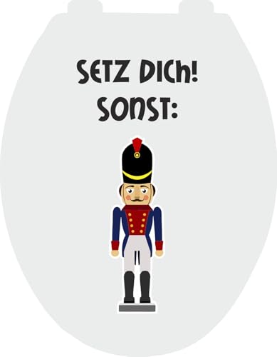 Nuss Toilettendeckel-Aufkleber Klo-Deckel-Aufkleber Fun Sticker Spaß Aufkleber Deko Aufkleber von outlaw-rats