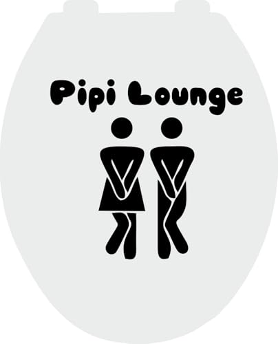 Pipi Lounge Toilettendeckel-Aufkleber Klo-Deckel-Aufkleber Fun Sticker Spaß Aufkleber Deko Aufkleber von outlaw-rats