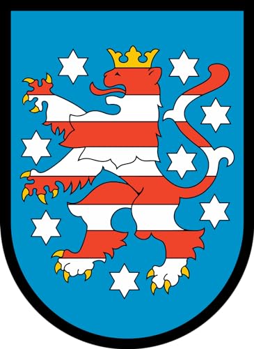 outlaw-rats Hessen Aufkleber Flagge Fahne - PKW Motorrad PC Quad Modellautos Landkarte Urlaub Koffer WM EM A6 von outlaw-rats