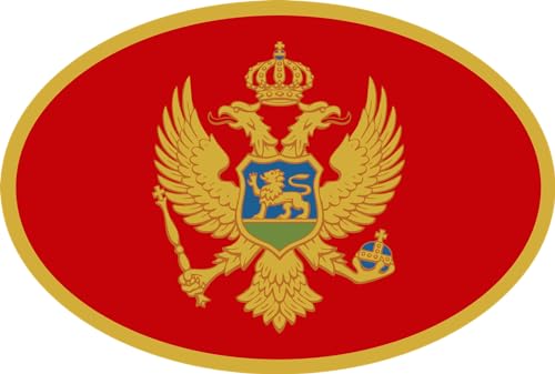 outlaw-rats Montenegro Aufkleber Flagge Fahne - PKW Motorrad PC Quad Modellautos Landkarte Urlaub Koffer WM EM A6 von outlaw-rats