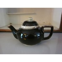 Braune Tropfkeramik Teekanne Vintage Keramik Braune Tropfglasur Bauernland von outoftheatticshop