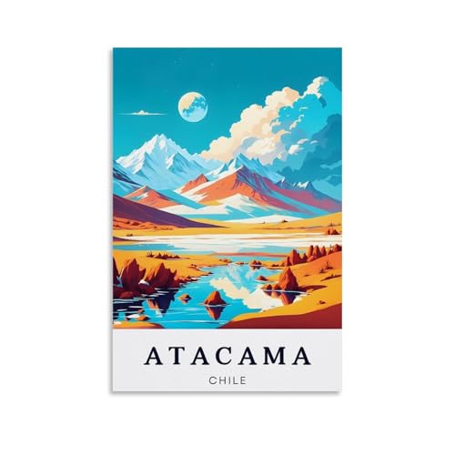 ouweri Atacama Chile Vintage-Reiseposter, Wandkunst, Gemälde, Leinwand, Wohnzimmer, Drucke, Schlafzimmer, Dekoration, Kunstwerke, 60 x 90 cm ouweri Atacama Chile Vintage-Reiseposter, Wandkunst, Gemälde, Leinwand, Wohnzimmer, Drucke, Schlafzimmer, Dekoration, Kunstwerke, 60 x 90 cm von ouweri