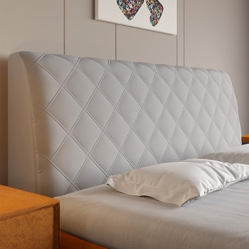 Verdickter Kopfteilbezug Aus Samt – Gesteppter Schonbezug Für Full Queen Cal King, Staubdichter Schutz(B,190cm/74.8in) von ouxei