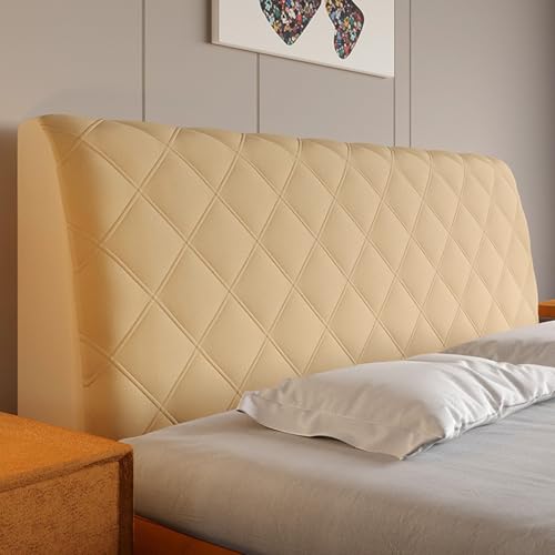 Verdickter Kopfteilbezug Aus Samt – Gesteppter Schonbezug Für Full Queen Cal King, Staubdichter Schutz(E,200cm/78.7in) von ouxei