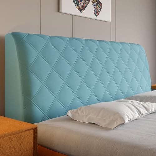 Verdickter Kopfteilbezug Aus Samt – Gesteppter Schonbezug Für Full Queen Cal King, Staubdichter Schutz(F,190cm/74.8in) von ouxei