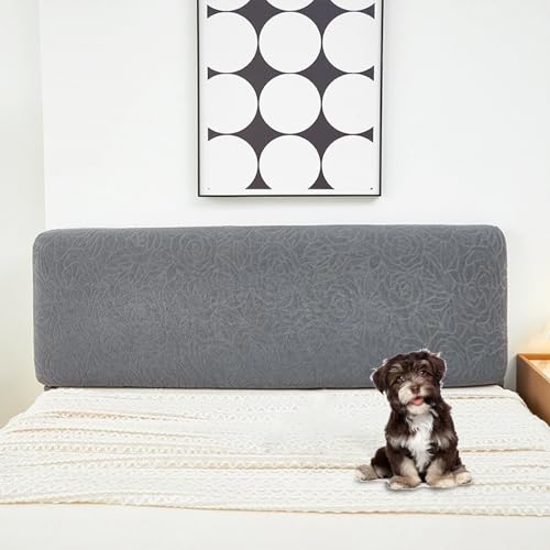 Wasserdichter, Elastischer Kopfteilbezug Für Queen- Und King-Size-Betten – Jacquard Mit Blumenmuster, Staubdicht, Waschbarer Schutz(1,120cm/47in) von ouxei