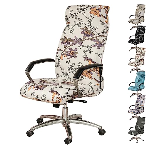 ouxei Einfach Anzubringende, Dehnbare Bürostuhlbezüge, 1er-/2er-/4er-Set, Universell Für Dreh-/Gaming-Stühle(C 1pcs,Large) von ouxei