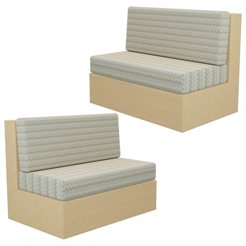 ouxei RV Dinette Stretch-Kissenbezüge – Bedruckte Schonbezüge Für Sitze/Rückenlehnen/Waschbar/Kinder & Hunde(F,2 Sets (4 Pieces)) von ouxei