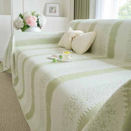 ouxei Sommerkühlender Couchbezug Für 1-4 Kissensofas, Moderner Stil, Waschbar, Langlebig, Haustierfreundlich(Green,71 * 142in) von ouxei