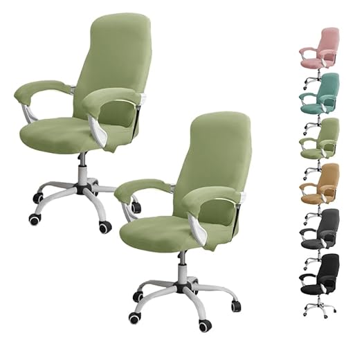 ouxei Stretch-Bürostuhlbezug Mit Reißverschluss – Elastischer Drehstuhlbezug Für Computer-/Gaming-Schreibtische(C 2pcs,Small) von ouxei
