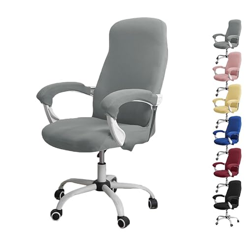 ouxei Stretch-Bürostuhlbezug Mit Reißverschluss – Elastischer Universal-Schonbezug Für Computer-/Schreibtisch-/Drehstühle(B 1pcs,Large) von ouxei