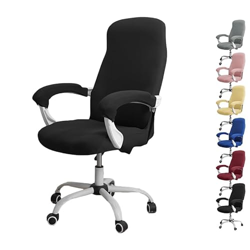 ouxei Stretch-Bürostuhlbezug Mit Reißverschluss – Elastischer Universal-Schonbezug Für Computer-/Schreibtisch-/Drehstühle(F 1pcs,Small) von ouxei