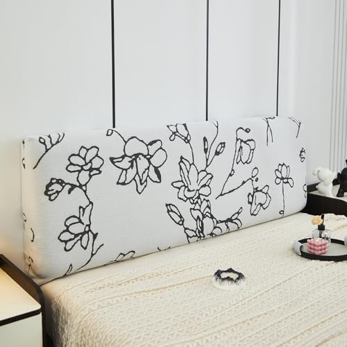 ouxei Stretch-Kopfteilbezug Aus Samt Für Full/Queen/Cal King, Staubdicht, Waschbar, Universelle Passform(BLUK,200cm/79in) von ouxei