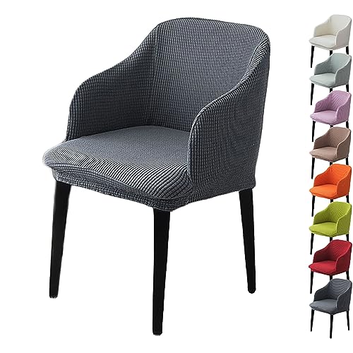 ouxei Stretch-Stuhlhussen Aus Quadratischem Jacquard, 1er-/2er-/4er-Set, Für Sessel Mit Gebogener Rückenlehne Und Barhocker ouxei Stretch-Stuhlhussen Aus Quadratischem Jacquard, 1er-/2er-/4er-Set, Für Sessel Mit Gebogener Rückenlehne Und Barhocker von ouxei