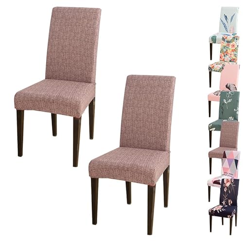 ouxei Stretch-Stuhlhussen Mit Blumenmuster Für Parson-Stuhl – Esszimmer-Schonbezüge Für Sitze In Küche Und Restaurant(E 2pcs) von ouxei