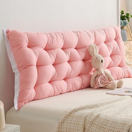 ouxei Weiches Lesekissen Für Das Kopfteil – Großes Rechteckiges Nackenrolle Für Ausruhen Im Bett/Tatami-Dekor(Pink,90 * 50cm) von ouxei