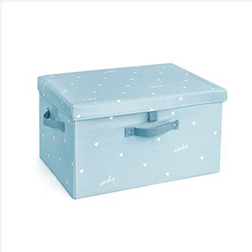 ouyateja Aufbewahrungskörbe, faltbare Aufbewahrungsboxen mit Deckel, Aufbewahrungskörbe, Organizer für Spielzeug, Kleidung und Bücher usw., 2 Stück, Blau, L ouyateja Aufbewahrungskörbe, faltbare Aufbewahrungsboxen mit Deckel, Aufbewahrungskörbe, Organizer für Spielzeug, Kleidung und Bücher usw., 2 Stück, Blau, L von ouyateja