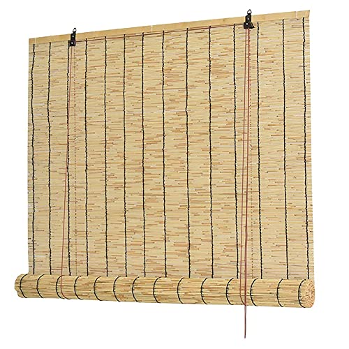 ouyateja Natürlicher Schilfrohrvorhang, für Terrasse, Außenrollo für Fenster, Bambusrollo, UV-Schutz, atmungsaktiv, innen, 1,5 m x 3 m ouyateja Natürlicher Schilfrohrvorhang, für Terrasse, Außenrollo für Fenster, Bambusrollo, UV-Schutz, atmungsaktiv, innen, 1,5 m x 3 m von ouyateja