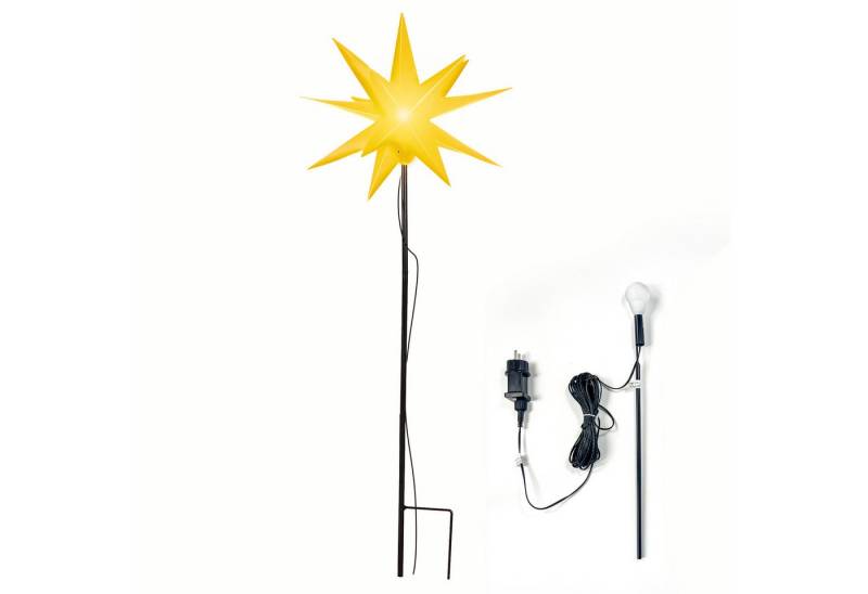 ovilum LED Stern Leuchtstern, aus Kunststoff in Gelb zur ovilum LED Stern Leuchtstern, aus Kunststoff in Gelb zur von ovilum