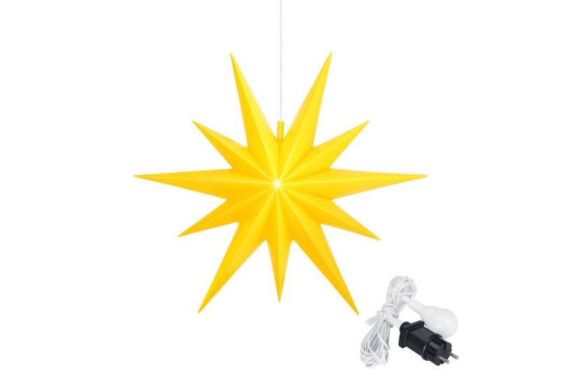 ovilum LED Stern Leuchtstern, aus Kunststoff in Gelb zur von ovilum