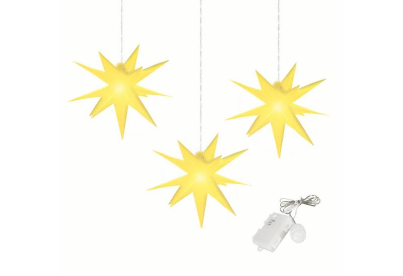 ovilum LED Stern Leuchtstern, aus Kunststoff in Gelb zur ovilum LED Stern Leuchtstern, aus Kunststoff in Gelb zur von ovilum